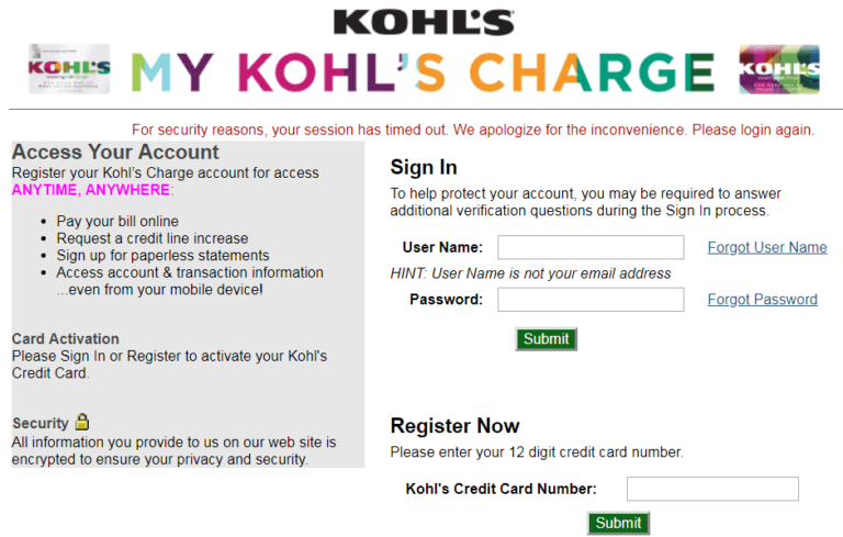 MyKohlsCharge Kohls Credit Card Login At Www mykohlscharge Bank 