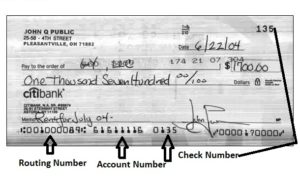 Citibank Routing Number on Check